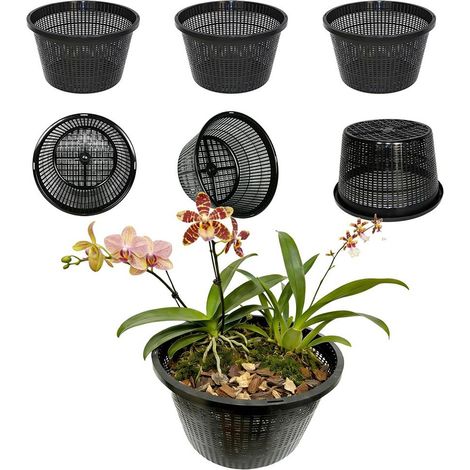 Les pots de culture hydroponiques ronds de 8,5 pouces conviennent aux aquariums, à la plantation d'étangs et aux pots hydroponiques à contrôle racinaire.