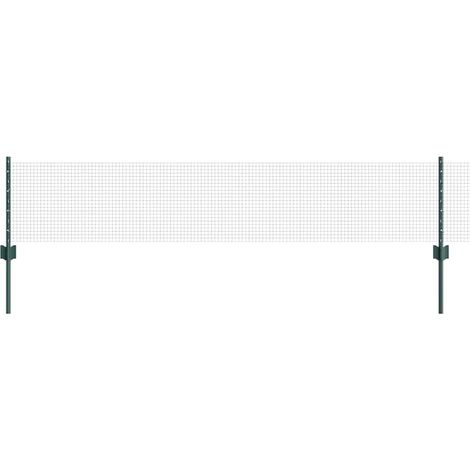 Maison Exclusive - Schweißdrahtzaun mit Pfosten 10 x 0,4 m (B x H