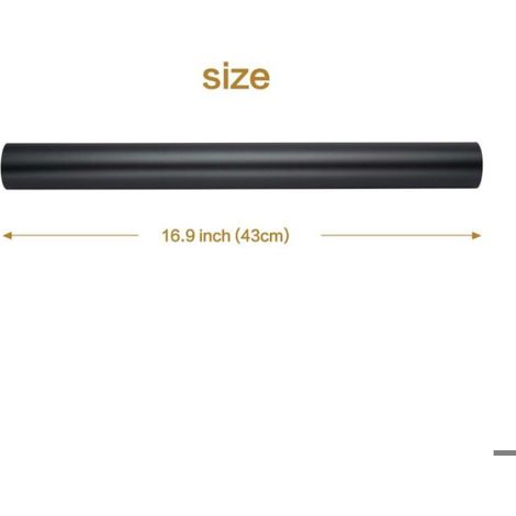 Rouleau Papier Cadeau - Noir Mat 43 cm x 9 m - Pour Emballage Cadeaux Anniversaire Noël Festival - 1 Pièce (1/5)