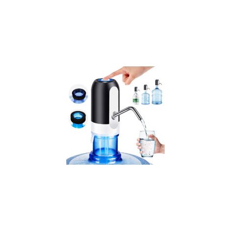 Dispensador de agua recargable por USB de 5 galones (19 litros) – Compatible con botellas de 5,7 L a 18,9 L – Batería de 1200 mAh – Potencia de 5 W para uso intensivo
