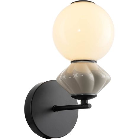 Applique murale LED Balos noir mat italux WL-94921-1A-BK (1/2)