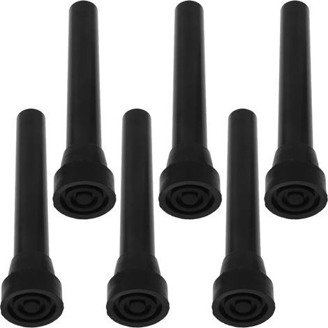 Lot de 6 patins de rechange en caoutchouc pour pieds de trampoline, tubes universels en acier inoxydable pour mini-trampoline-Karteo (1/5)