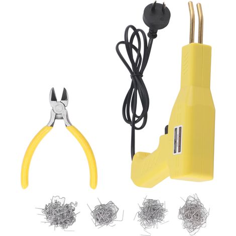 Pistolet à clous thermofusibles 50 W, machine à souder, outil de garage, kit de réparation de pare-chocs de voiture, machine de réparation à souder, prise australienne jaune 220 V (1/5)
