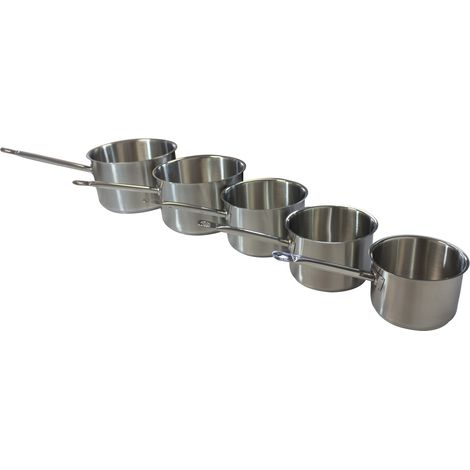 Série de 5 Casseroles Inox D.160-180-200-240-260mm - L2G