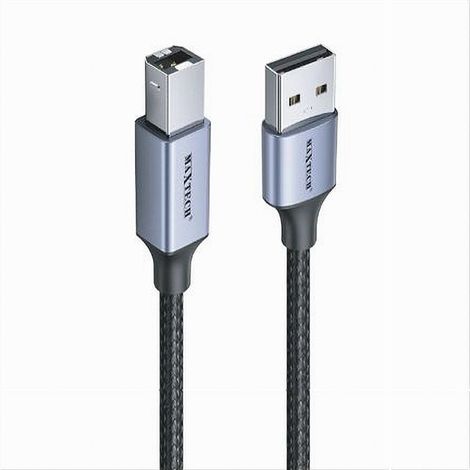 Trade Shop - USB CABLE BM2.0 MASK 480MBPS 1.5MT COMPACT ETICHATRICE F-BM01 - (1/4)