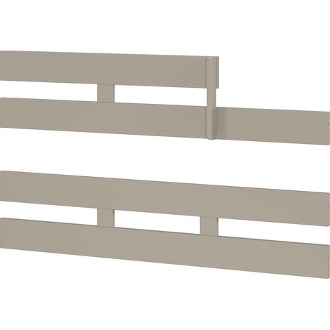 Lot de 2 barrières pour lit évolutif 139x31 cm taupe - TYMO