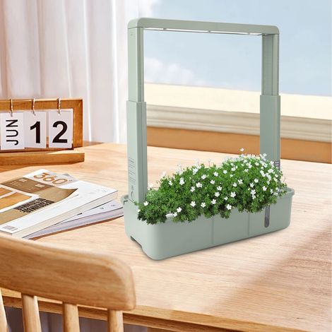 Kit di coltivazione idroponica per interni con 15 capsule e luce LED per frutta, fiori e verdura - Sistema di coltivazione idroponica automatico in plastica con controllo flessibile (1/4)