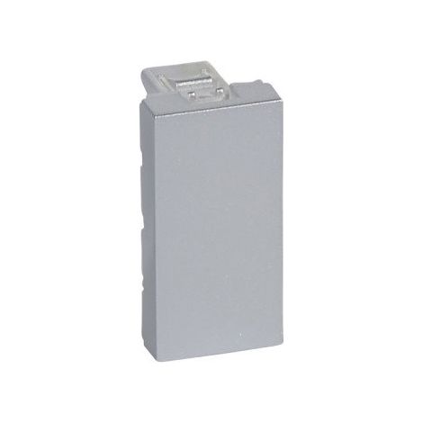 MOSAIC OBTURATEUR ALU 1 MODULE LEGRAND 079270 (1/2)