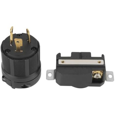 Connecteur électrique à verrouillage par rotation NEMA L6-30P L6-30R 30A 250V, 3 broches, mâle et femelle