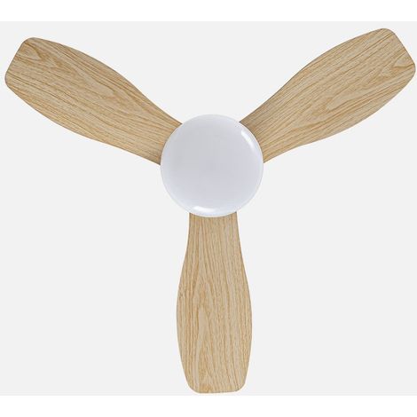 Ventilador Dc Asaf 20w 2100lm Blanco/haya 3aspas 62d 3000k-4200k-6500k Regulable Intensidad+remoto+temporizador+memoria (1/2)