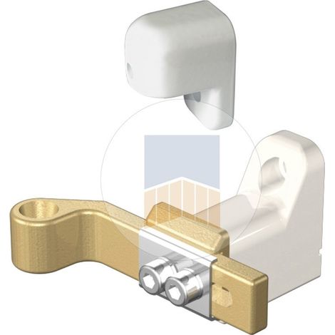 Portac – Régulateur de pente à visser avec fixation en applique – Pour pentes de 12 à 17% – Support aluminium vertical – Finition blanche Ral 9016