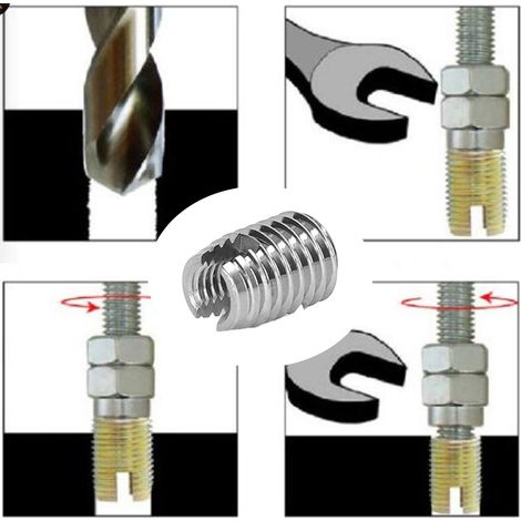 20 inserts de vis autotaraudeuses en acier inoxydable type 302 M61.0-M101.5-L14 (1/5)
