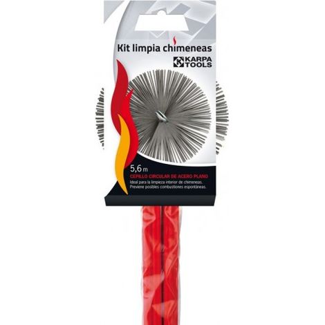 Karpatools Kit deshollinador de chimeneas en acero 150mm - 08731