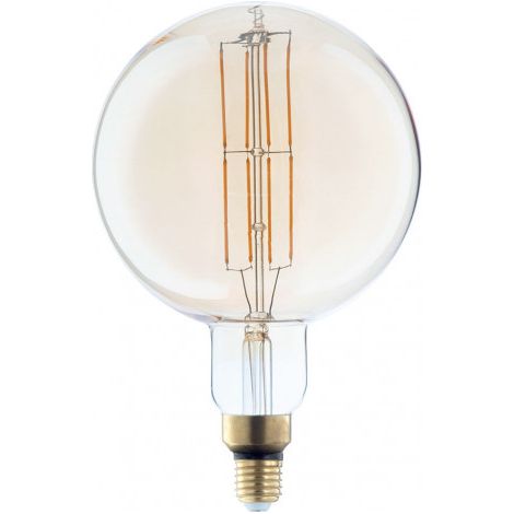 Litecraft Light Bulb E27 Edison Screw Oversized 6W Filament LED Fitting - Amber (1/5)