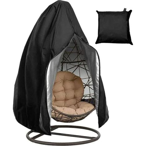 Housse de chaise suspendue pour fauteuil suspendu, housse pour fauteuil suspendu, imperméable, coupe-vent, résistant à l'hiver pour patio, patio, chaise à bascule- (1/5)