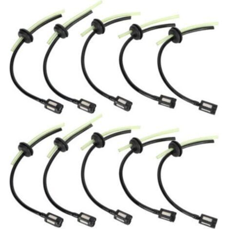 10 Piece Chainsaw Lawn Mower Oil Filter and Hose Set Compatible GX35 - (1/5)