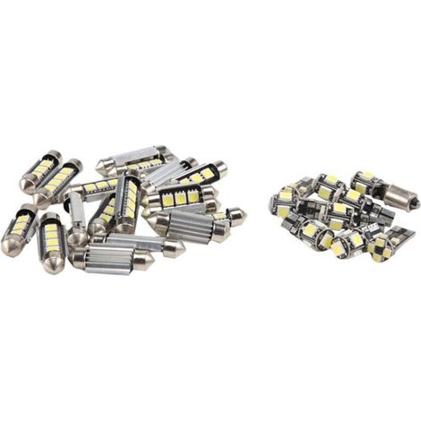 27Pcs White In-Car Led Light Kit For - E-Class 2002-2008
