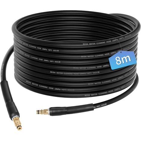 Tuyau flexible 8m pour Kärcher K2-K7, accessoire rallonge avec connecteur rapide (1/5)