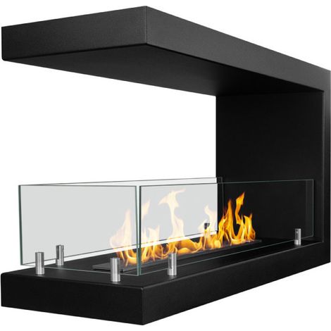 Camino de bioetanol trifacial empotrado Maratea 90 – 90x30x50 cm (1/5)