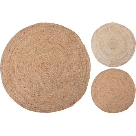 ALFOMBRA REDONDA YUTE 90 CM SURTIDA