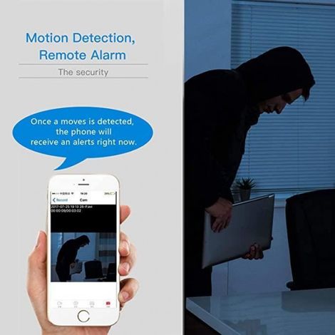 WiFi Mini Espion Hidden Camera Caméra IP sans Fil HD 1080P (1/4)