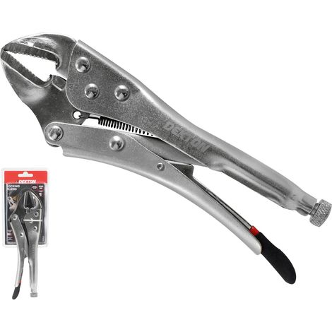 Dekton 250mm Adjustable Locking Mole Grip Pliers Straight Jaw DT20330 (1/2)