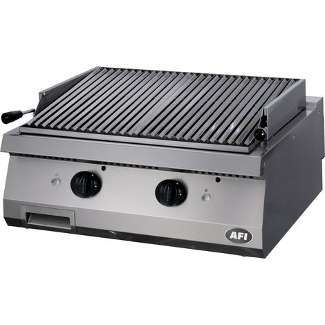 Grill gaz avec pierres de lave - gamme 700 - 2 zones - AFI COLLIN-LUCY