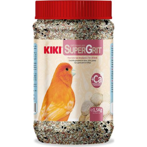 Kiki Super Grit - Complemento Alimenticio para Pajaros - 1,5 Kg