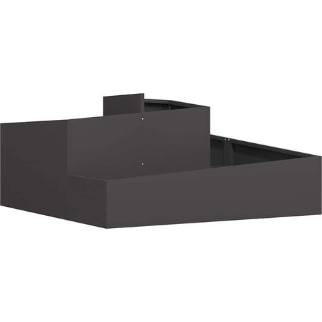 Maison Exclusive - Macetero de Jardín Negro 100 x 100 x 50 cm