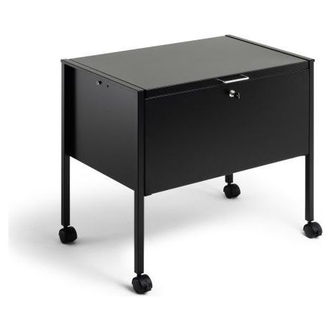Durable 309801 Economy, Carrello per cartelle sospese 80 A4 Top, con Coperchio con serratura, capacità 80 cartelle f.to A4, 655x592x404 mm, Nero (1/4)