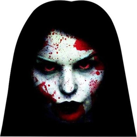 Autocollant de voiture Halloween modèle principal amovible et auto-adhésif mural (1/2)