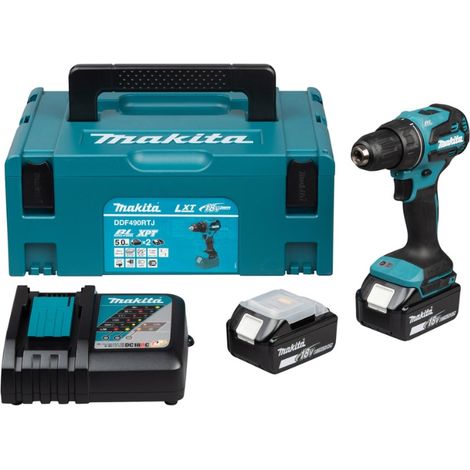 Perceuse visseuse 18V 65Nm (2x5.0Ah) en Makpac - MAKITA DDF490RTJ (1/5)