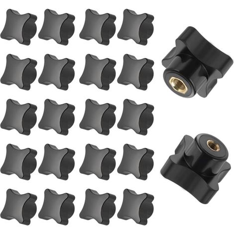 Confezione da 20 pomelli di serraggio per macchine utensili (pomelli con filettatura femmina) (1/4)
