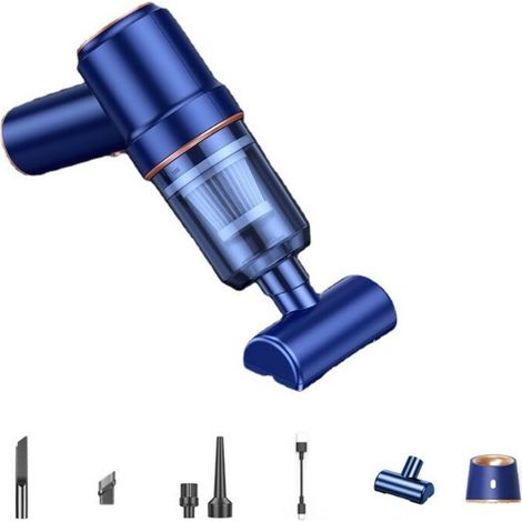 Améliorer Professional Aspirateur Multifonction 6000PA, Aspirateur à Main sans Fil, Anti-poussière et Souffleur d'air,Aspirateur de Voiture portatif Humide et Sec avec Plusieurs Embouts (1/5)