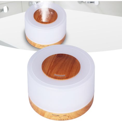 Difusor de aromaterapia de 500 ml, humidificador dispensador de ABS con iluminación LED de 7 colores y mando a distancia. (1/5)