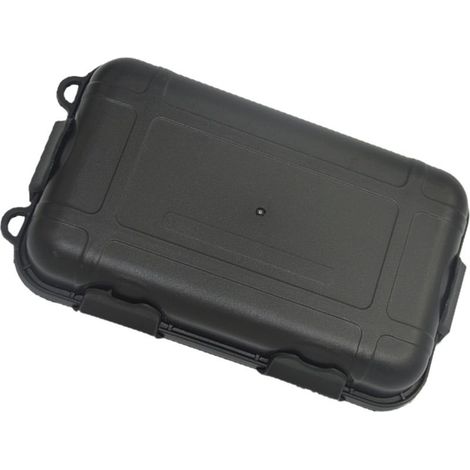 Sealed Shockproof waterproof in Plastic Small Boxes W / sponges Outdoor Gear Product 17 x 11 x 5 cm, Black- (1/4)