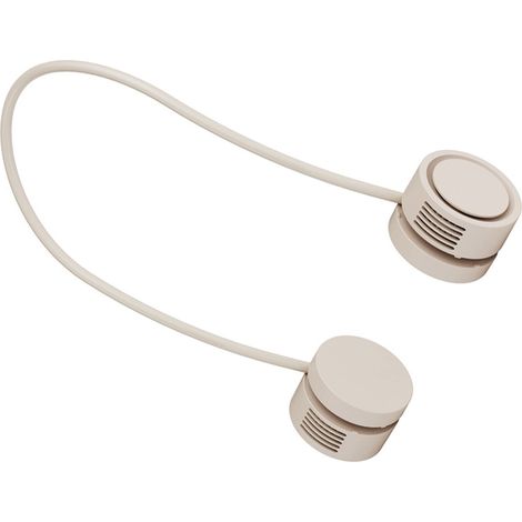 Mini-USB-Nackenventilator ohne Rotorblätter, freihändig nutzbar, mit Aromatherapiefunktion für den Außenbereich, Farbe: Apricot (1/5)