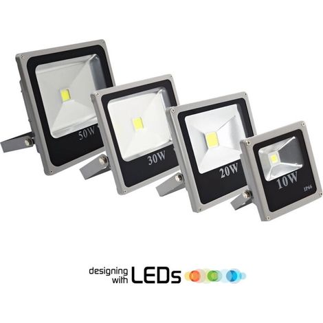 YMYNY Projecteur LED fin haute luminosité lumière blanche 10 20 30 50 80 100 120 W IP65 - 120 Watt (1/2)