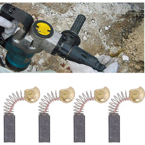 Packung mit 20 Kohlebürsten für Winkelschleifer, Elektrohammer, Elektromeißel, Schneidemaschinen, Kohlebürstenpoliermaschinen, Bohrmaschinen und Zubehör für Elektrowerkzeuge. (1/5)
