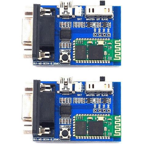Module de port série Bluetooth 2X BC04-B (version de démonstration) - Communication sans fil via port série RS232 - Module de transmission de données EP WHBYV (1/4)