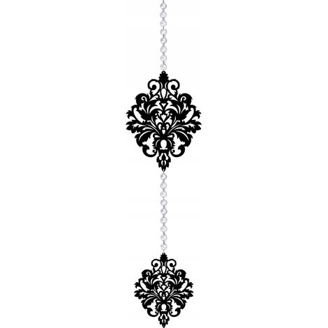 Z16 GARLAND durchbrochene Dekorationsanhänger GLAMOUR schwarz