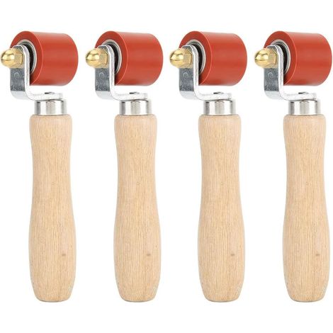 4X Rouleau de Pression à Main, Rouleau de Pression en Silicone de 28mm Rolle pour Outils de Toiture PVC / / EPDM Outils de Revêtement de Sol Outil de Soudage (1/5)