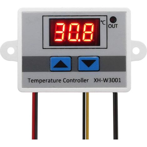 Modulo regolatore di temperatura digitale, interruttore termostato XH-W3001 con sonda impermeabile, termostato di riscaldamento programmabile (12 V 10 A 120 W)