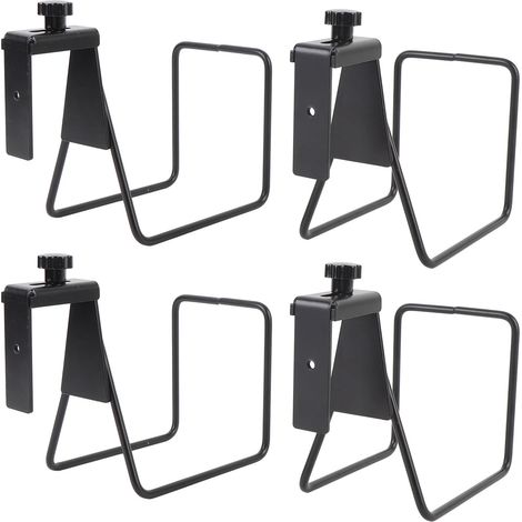 Ensemble de 4 supports de tuyau d'arrosage muraux robustes en acier allié pour jardin (1/5)