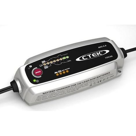 Chargeur CTEK MXS 5.0 12V 5A (56-305) pour batteries de voitures et motos