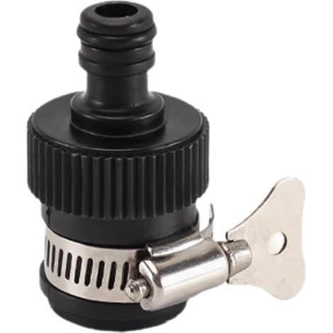 Raccord de tuyau, joint multifonction « tétine », kit d'adaptateurs universels à raccord rapide en ABS pour tuyaux d'arrosage, robinets et accessoires de lavage (pour lavage auto et usage domestique) (1/4)