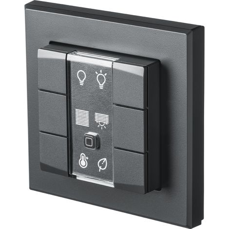 Homematic IP Wandtaster interrupteur mural anthracite sans fil (1/5)