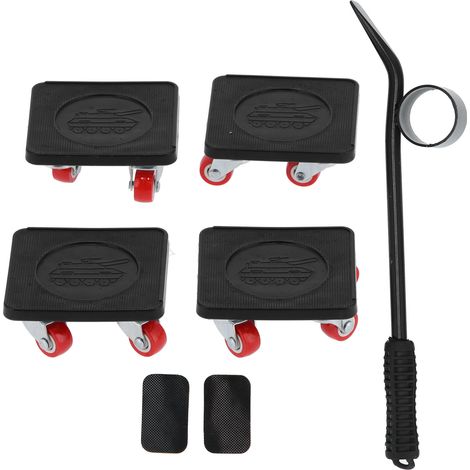 Kit de levage et déplacement de meubles, outil de transport pour objets lourds, rouleau mobile avec patins antidérapants. (1/5)