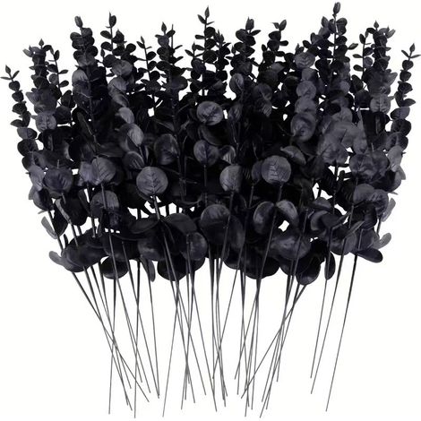 Branche d'Eucalyptus Artificielle 38,1 cm - Lot de 10 Tiges Fausses Plantes Vertes, Feuillage Décoratif pour Vase Maison, Bouquet Simili Eucalyptus (1/5)