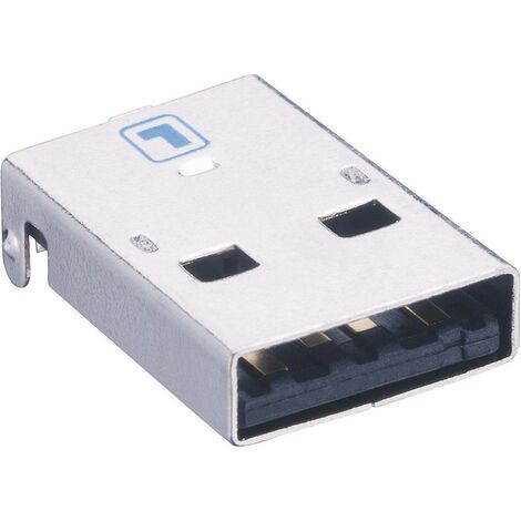 Embase mâle type A coudée USB 2.0 Lumberg 2410 08 D26634 (1/4)